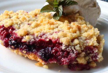 Almond Flour Blueberry Crumble